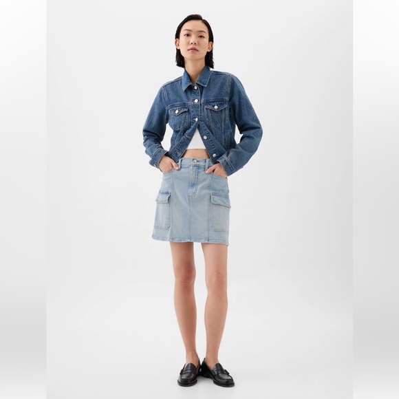 GAP Factory Dresses & Skirts - GAP Factory Denim Cargo Mini Skirt